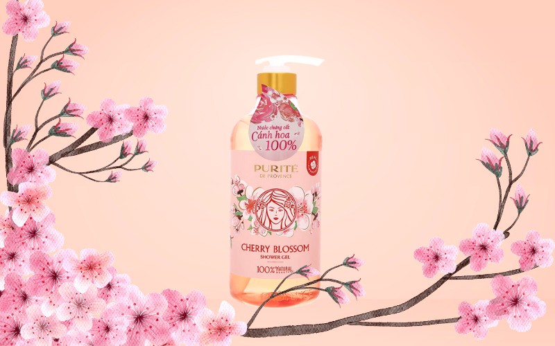 Sữa tắm Purité Fresh Moisture Hoa Anh Đào & Olive