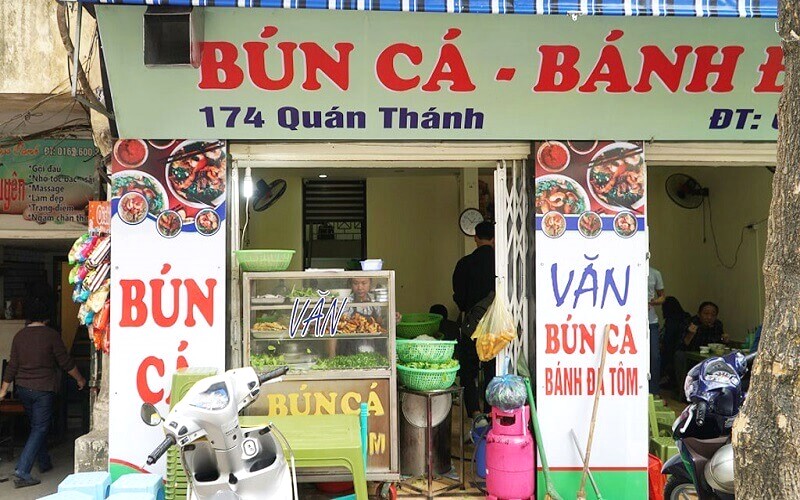 Bún cá Văn (174 Quán Thánh) - Quán bún cá lâu đời, Ba Đình.