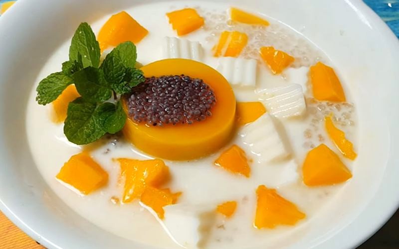 Chè thạch pudding xoài: 2 công thức thơm ngon, hấp dẫn.