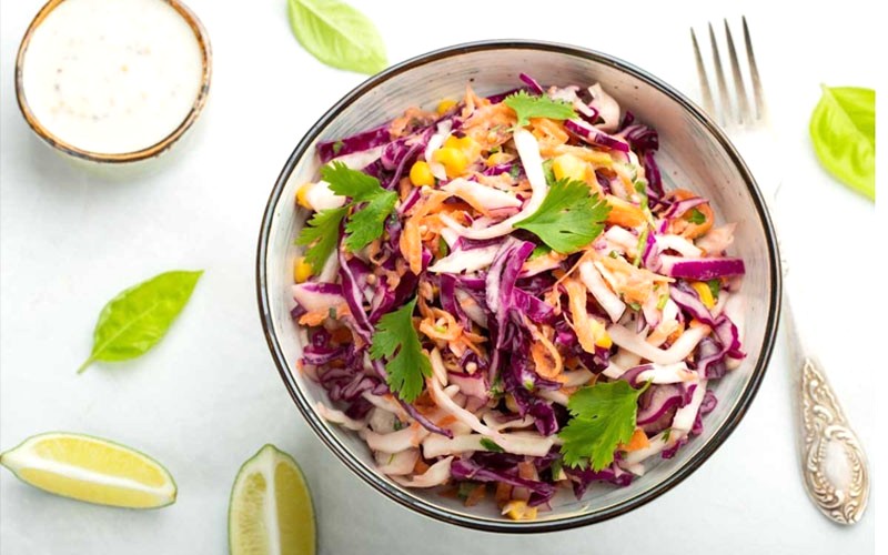 Salad bắp cải tím sốt mayonnaise