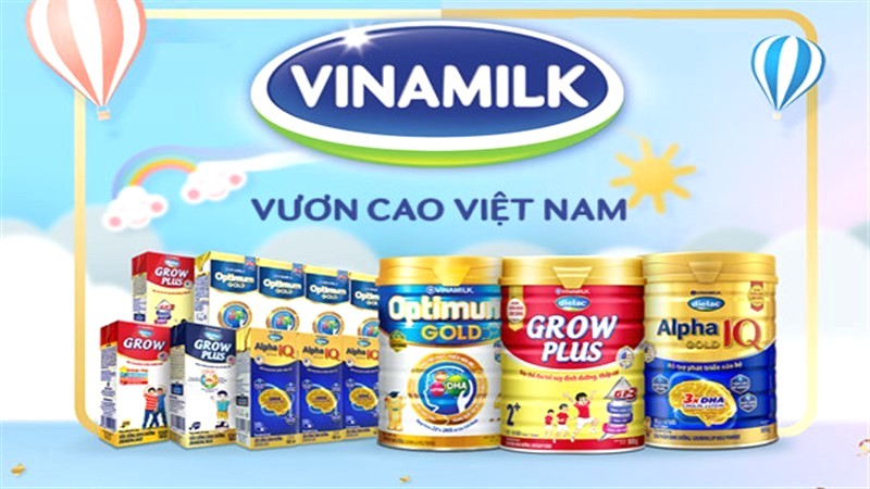 Các sản phẩm từ sữa của Vinamilk