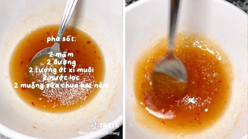 Làm sốt nước mắm