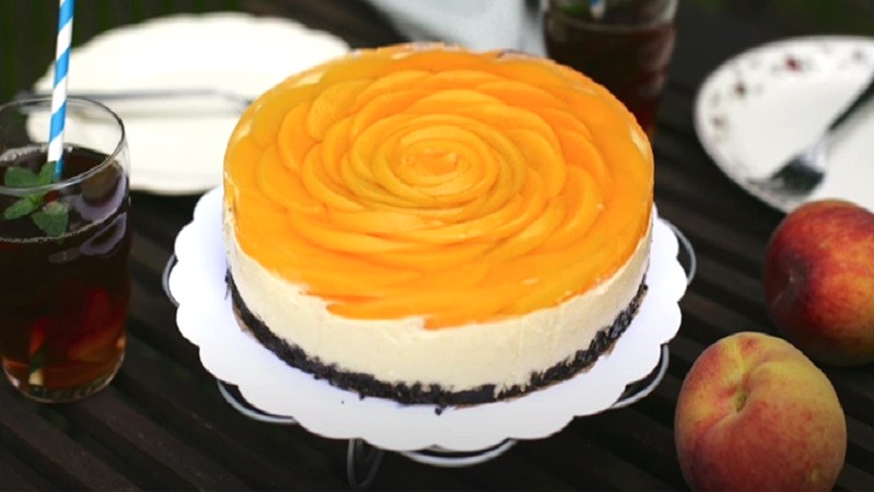 Cheesecake đào