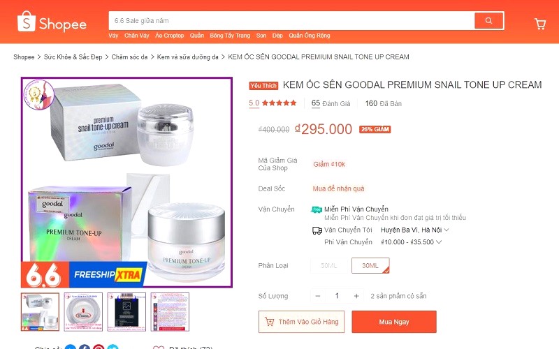 Mua sắm uy tín, chất lượng: Lazada, Shopee, Tiki.