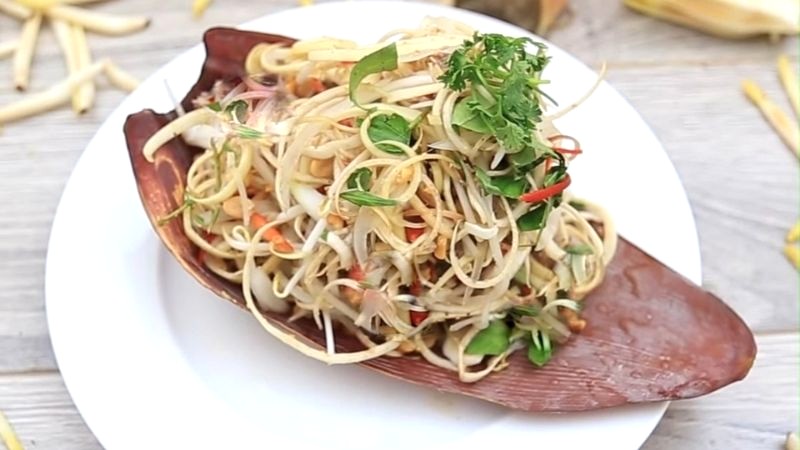 Nộm hoa chuối chay