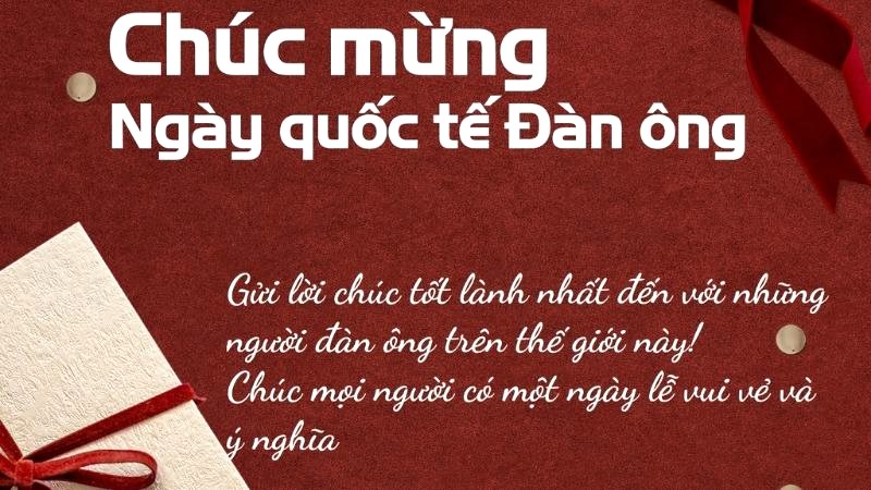 Mừng ngày Quốc tế Đàn ông 19/11