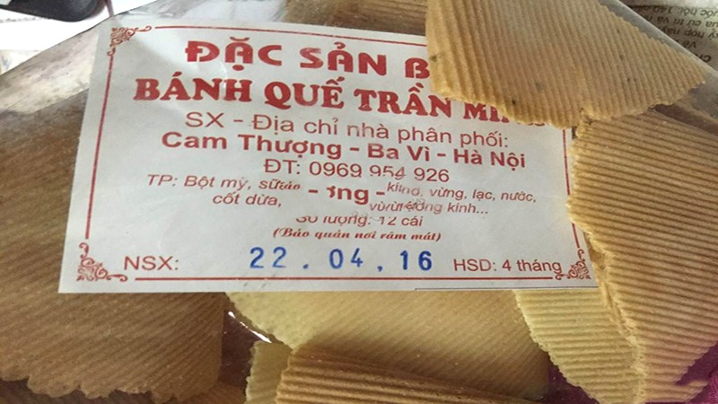 Bánh quế Ba Vì