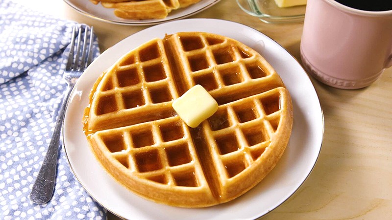 Bánh waffle không cần máy