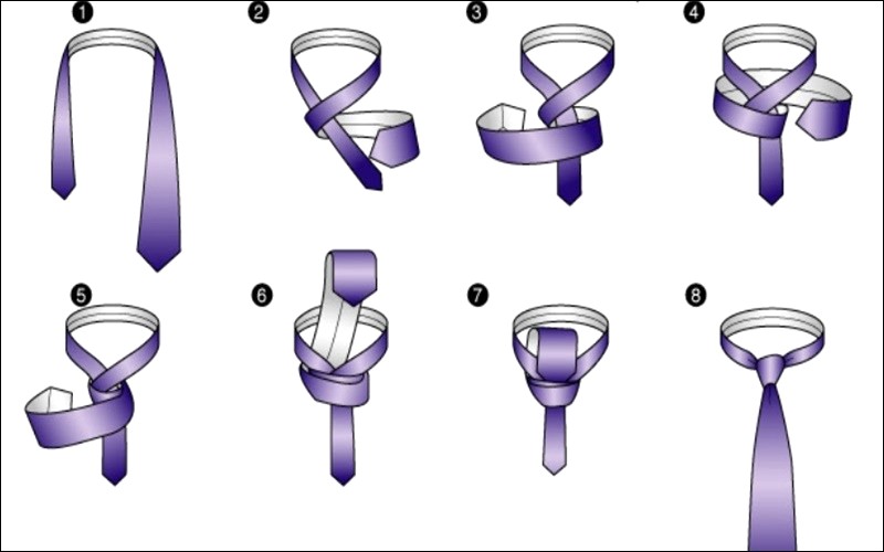 Hướng dẫn thắt cà vạt kiểu Victoria.