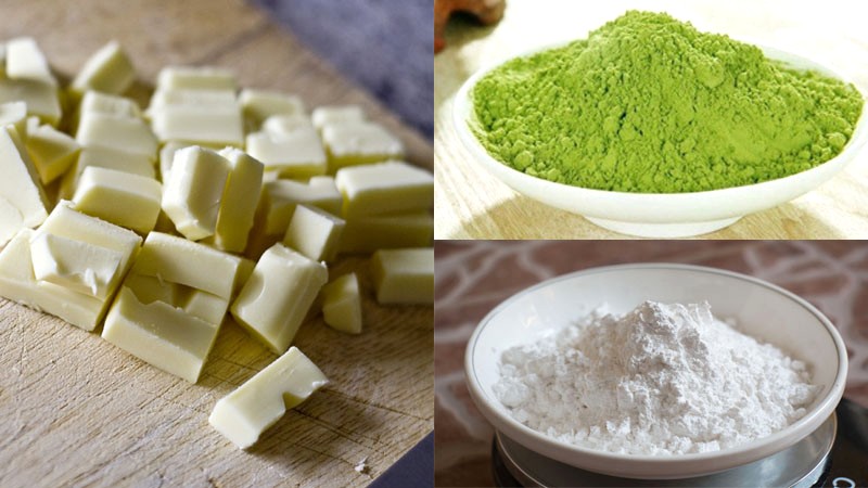 Nguyên liệu socola matcha trà xanh