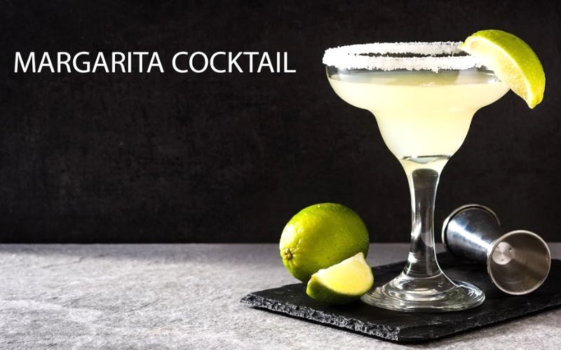 Cocktail Margarita: Tequila, lime, triple sec.