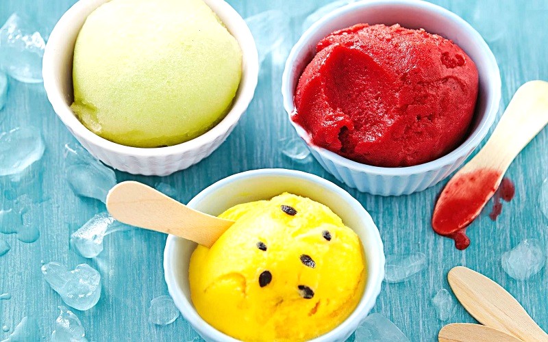 Các loại kem Sorbet