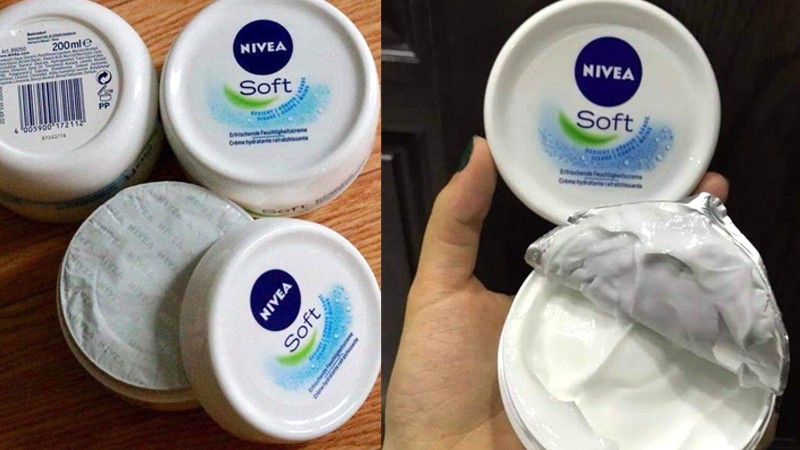 Thiết kế bao bì Nivea Soft: đơn giản, hiện đại.