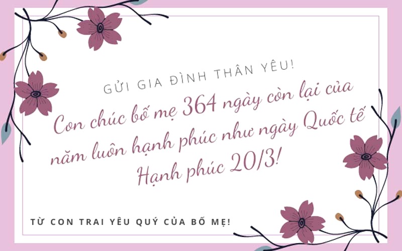 Bố mẹ mãi hạnh phúc!