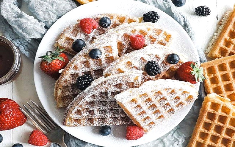 Waffle đường bột