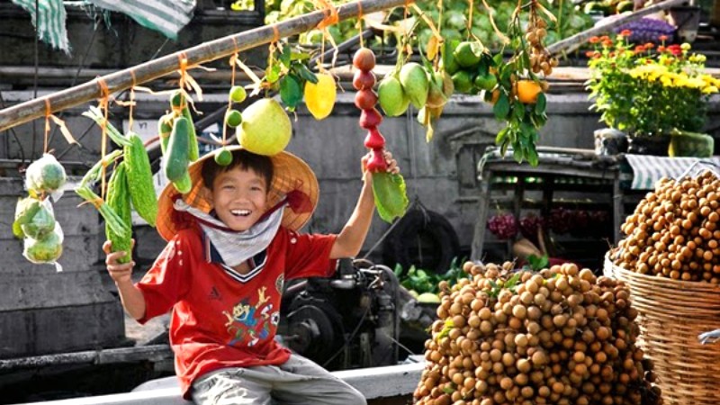 Văn hóa giao thương độc đáo của chợ nổi Cái Răng.