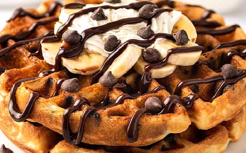 Waffle socola chips