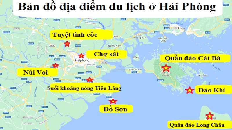 Bản đồ du lịch Hải Phòng