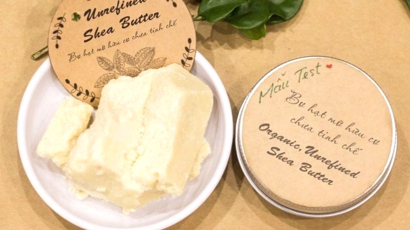 Shea butter chưa tinh chế