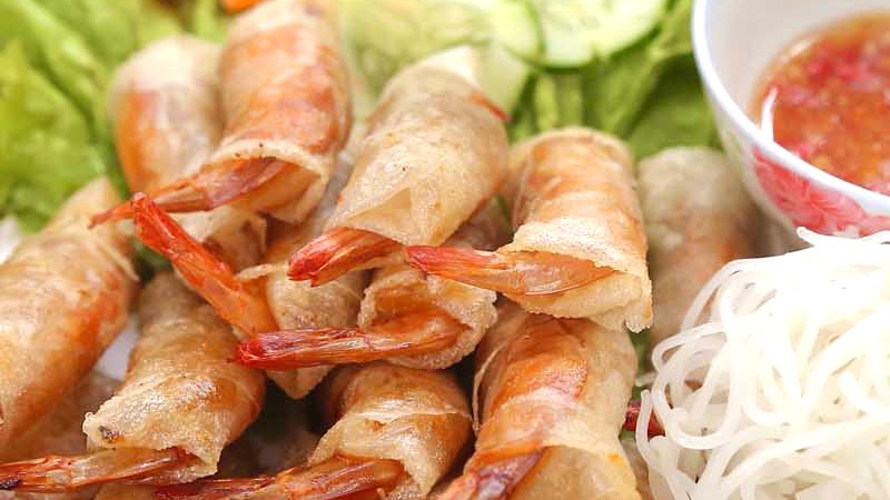 Bún chả ram tôm đất, tuyệt hảo!