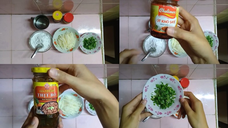 Nguyên liệu làm bánh cống