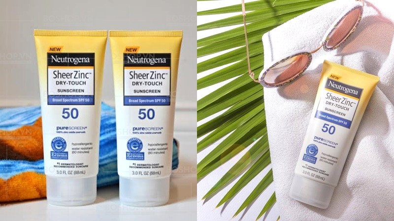 Kem chống nắng Neutrogena Sheer Zinc Dry-Touch SPF 50