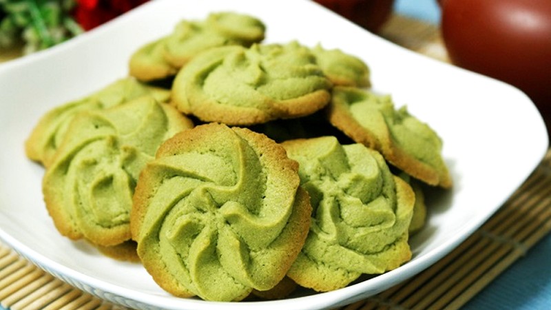 Bánh quy matcha trà xanh béo ngậy