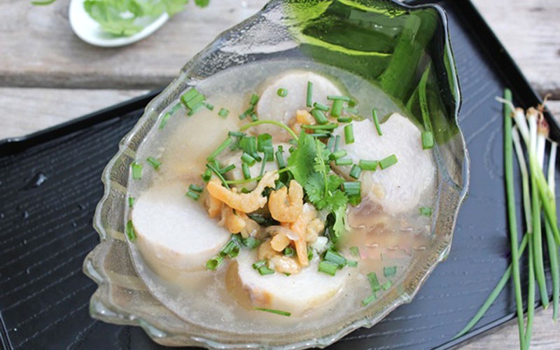 Canh khoai sọ tôm khô