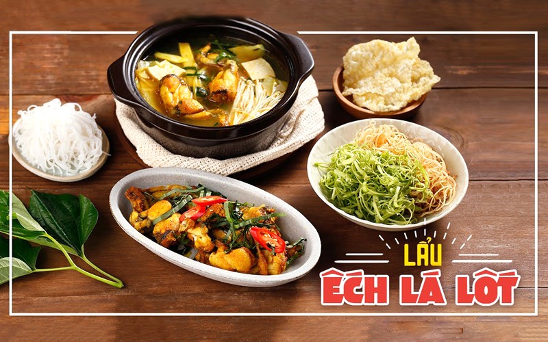 Lẩu ếch lá lốt đã xong! 🍲