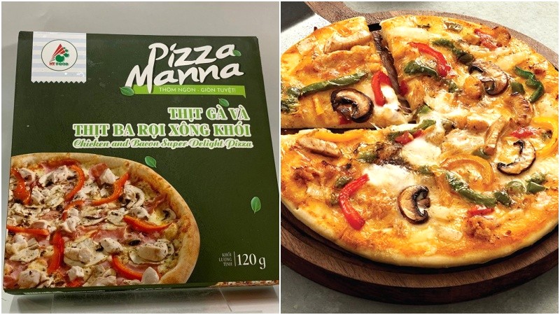 Pizza Manna thịt gà, ba rọi