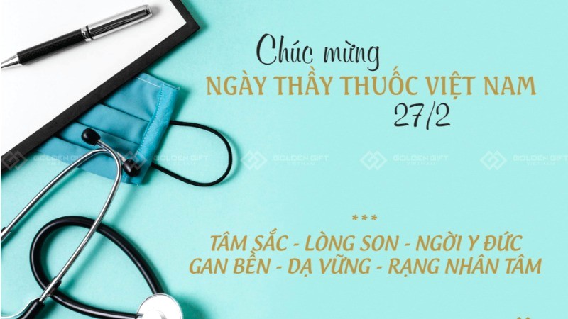 Thiệp chúc mừng 27/2 Thầy thuốc Việt Nam