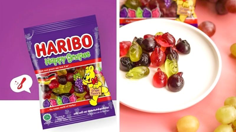 Kẹo dẻo Haribo vị nho 🍇