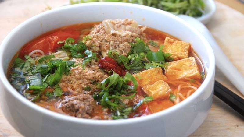 Bún riêu tôm khô