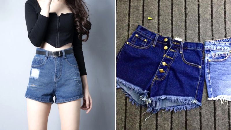 Quần short jean cá tính, năng động