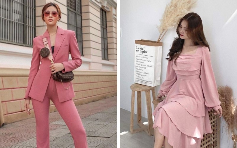 Phối đồ với màu hồng