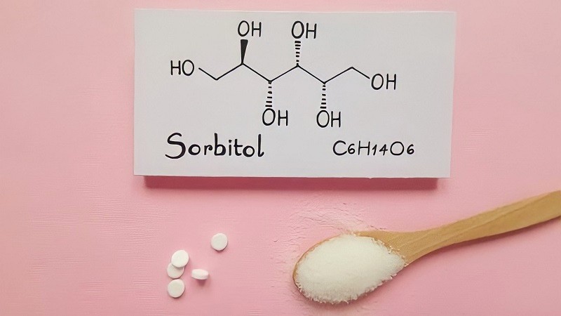 Sorbitol: Rượu đường có vị ngọt.