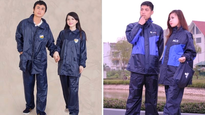 Áo mưa bộ vải dù cao cấp