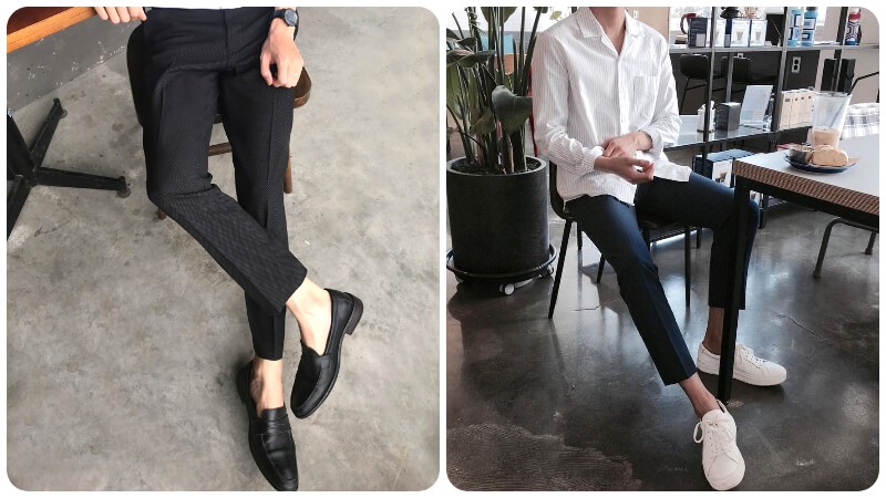Giày lười, Boost cũng hợp với quần tây.