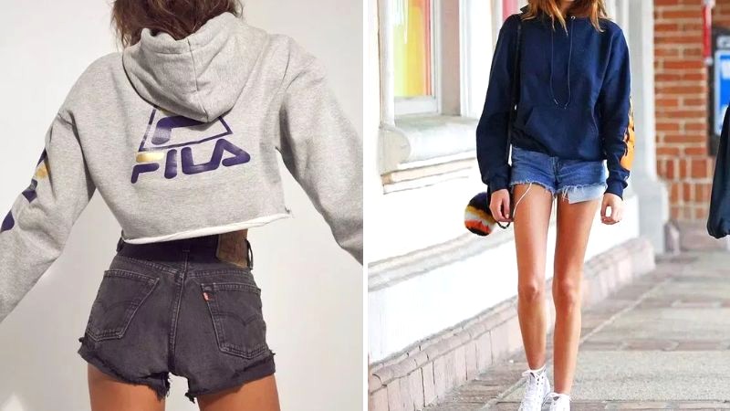 Hoodie + quần short: Hack chiều cao đỉnh cao!