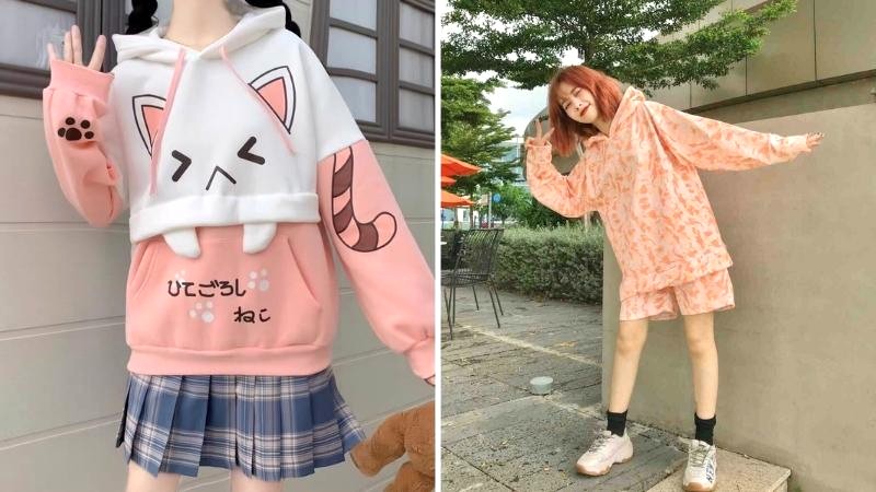 Hoodie & chân váy tennis, hoặc set đồ thể thao.