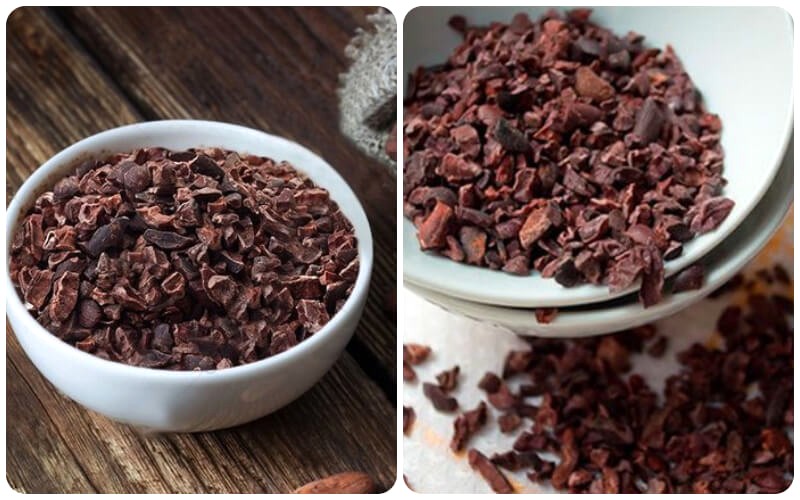 Cacao nibs giàu polyphenol, đặc biệt là flavonoid, chống oxy hóa mạnh.