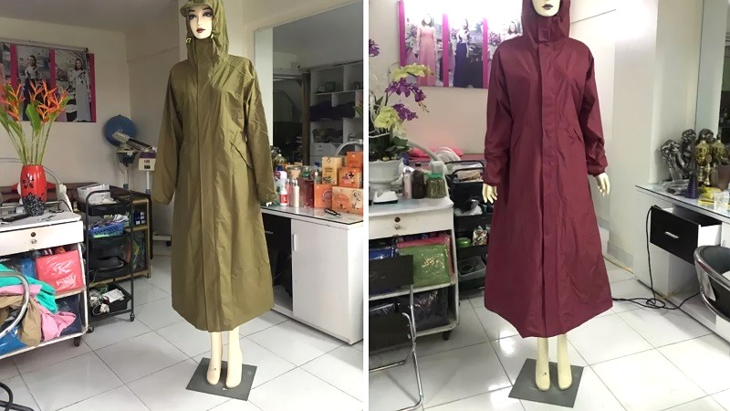 Áo mưa măng tô 2 lớp OEM