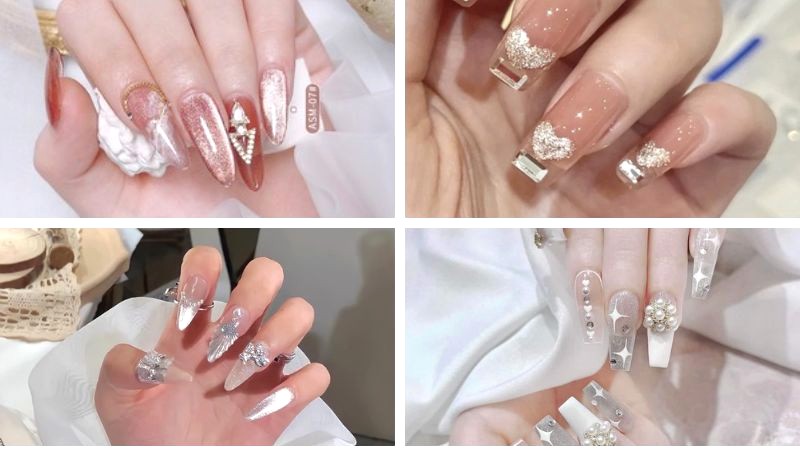 Nail mắt mèo kim cương sang chảnh