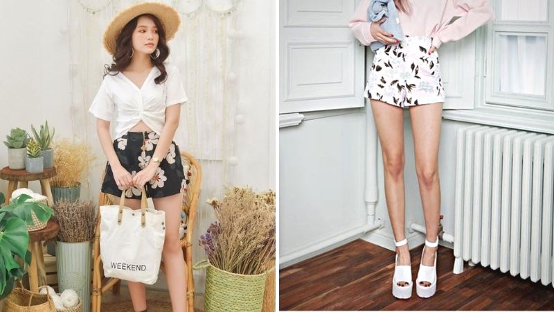 Quần short họa tiết xinh xắn