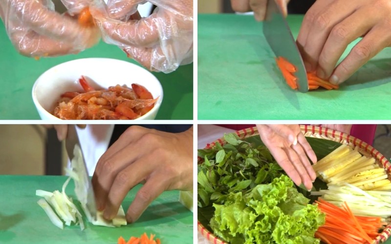 Sơ chế các nguyên liệu khác