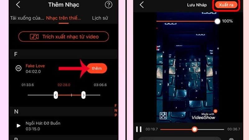 Xuất video