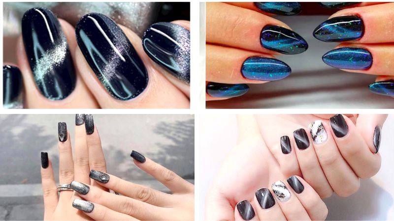 Nail mắt mèo kim cương đen tôn da