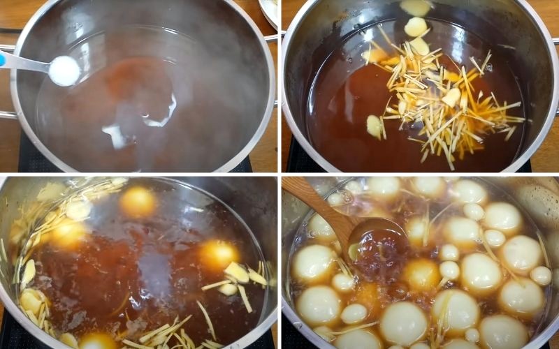 Nấu chè trôi nước